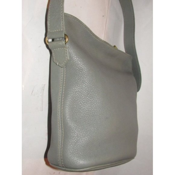 Coach Vintage Sage Green Buttery Soft Leather & Brass Hardware Sonoma Feed bag - Picture 8 of 12